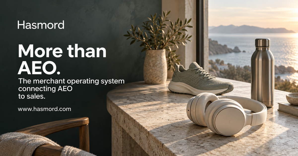 Hasmord — More than AEO. The merchant operating system connecting AEO to sales.